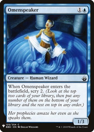 Omenspeaker Mystery Booster Promo Mystery Booster Singles Omenspeaker Mystery Booster Promo Mystery Booster Singles