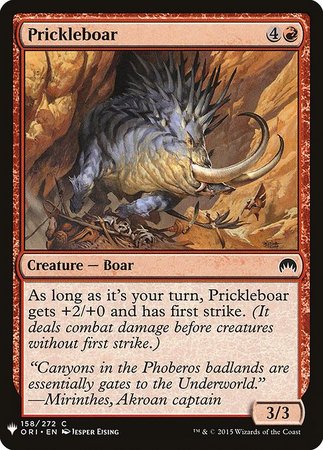 Prickleboar Mystery Booster Promo Mystery Booster Singles Prickleboar Mystery Booster Promo Mystery Booster Singles