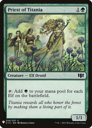 Priest of Titania Mystery Booster Promo Mystery Booster Singles Priest of Titania Mystery Booster Promo Mystery Booster Singles