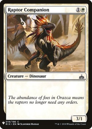 Raptor Companion Mystery Booster Promo Mystery Booster Singles Raptor Companion Mystery Booster Promo Mystery Booster Singles