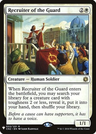 Recruiter of the Guard Mystery Booster Promo Recruiter of the Guard Mystery Booster Promo