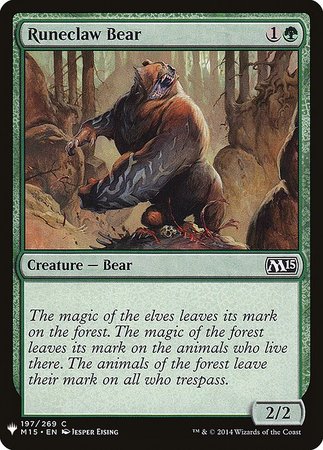 Runeclaw Bear Mystery Booster Promo Mystery Booster Singles Runeclaw Bear Mystery Booster Promo Mystery Booster Singles