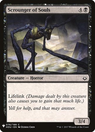 Scrounger of Souls Mystery Booster Promo Mystery Booster Singles Scrounger of Souls Mystery Booster Promo Mystery Booster Singles