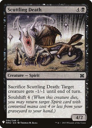 Scuttling Death Mystery Booster Promo Mystery Booster Singles Scuttling Death Mystery Booster Promo Mystery Booster Singles