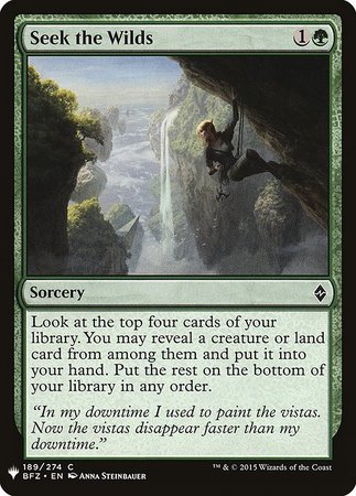 Seek the Wilds Mystery Booster Promo Mystery Booster Singles Seek the Wilds Mystery Booster Promo Mystery Booster Singles
