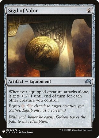 Sigil of Valor Mystery Booster Promo Mystery Booster Singles Sigil of Valor Mystery Booster Promo Mystery Booster Singles