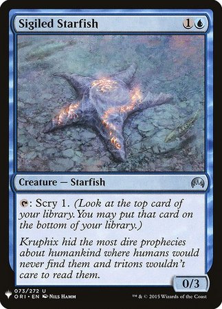 Sigiled Starfish Mystery Booster Promo Mystery Booster Singles Sigiled Starfish Mystery Booster Promo Mystery Booster Singles