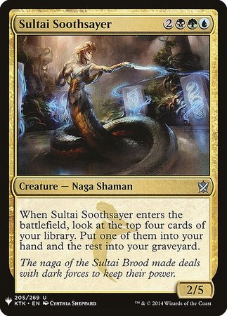 Sultai Soothsayer Mystery Booster Promo Mystery Booster Singles Sultai Soothsayer Mystery Booster Promo Mystery Booster Singles