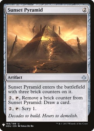 Sunset Pyramid Mystery Booster Promo Mystery Booster Singles Sunset Pyramid Mystery Booster Promo Mystery Booster Singles