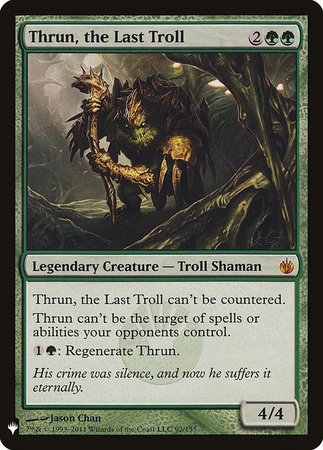 Thrun the Last Troll Mystery Booster Promo Mystery Booster Singles Thrun the Last Troll Mystery Booster Promo Mystery Booster Singles