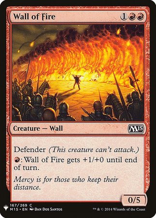 Wall of Fire Mystery Booster Promo Mystery Booster Singles Wall of Fire Mystery Booster Promo Mystery Booster Singles