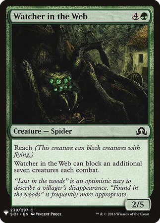 Watcher in the Web Mystery Booster Promo Mystery Booster Singles Watcher in the Web Mystery Booster Promo Mystery Booster Singles