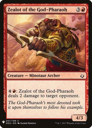 Zealot of the God Pharaoh Mystery Booster Promo Zealot of the God Pharaoh Mystery Booster Promo