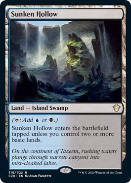 Sunken Hollow 318 322 Commander 2020 Singles Sunken Hollow 318 322 Commander 2020 Singles