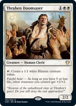 Thraben Doomsayer 104 322 Commander 2020 Singles Thraben Doomsayer 104 322 Commander 2020 Singles