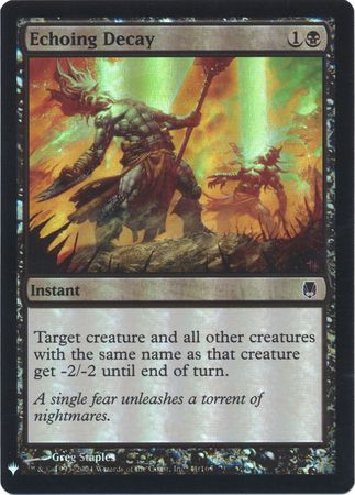 Echoing Decay Foil Mystery Booster Mystery Booster Singles Echoing Decay Foil Mystery Booster Mystery Booster Singles
