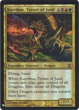 Karrthus Tyrant of Jund Foil Mystery Booster Mystery Booster Singles Karrthus Tyrant of Jund Foil Mystery Booster Mystery Booster Singles