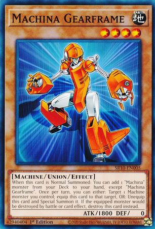 Machina Gearframe SR10 EN005 Common 1st Edition Structure Deck Mechanized Madness 1st Edition Singles Machina Gearframe SR10 EN005 Common 1st Edition Structure Deck Mechanized Madness 1st Edition Singles