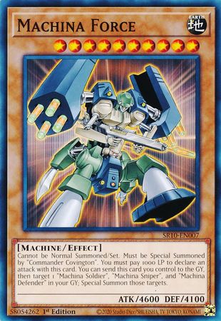 Machina Force SR10 EN007 Common 1st Edition Structure Deck Mechanized Madness 1st Edition Singles Machina Force SR10 EN007 Common 1st Edition Structure Deck Mechanized Madness 1st Edition Singles