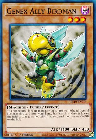 Genex Ally Birdman SR10 EN016 Common 1st Edition Structure Deck Mechanized Madness 1st Edition Singles Genex Ally Birdman SR10 EN016 Common 1st Edition Structure Deck Mechanized Madness 1st Edition Singles