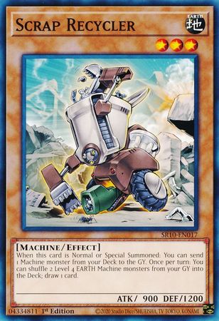 Scrap Recycler SR10 EN017 Common 1st Edition Structure Deck Mechanized Madness 1st Edition Singles Scrap Recycler SR10 EN017 Common 1st Edition Structure Deck Mechanized Madness 1st Edition Singles