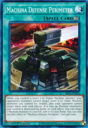 Machina Defense Perimeter SR10 EN024 Common 1st Edition Machina Defense Perimeter SR10 EN024 Common 1st Edition