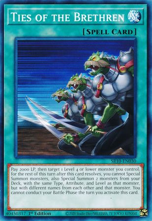 Ties of the Brethren SR10 EN030 Common 1st Edition Structure Deck Mechanized Madness 1st Edition Singles Ties of the Brethren SR10 EN030 Common 1st Edition Structure Deck Mechanized Madness 1st Edition Singles