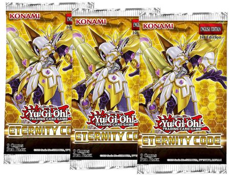YUGIOH x5 Eternity Code Factory Sealed Booster Packs brand new!!!