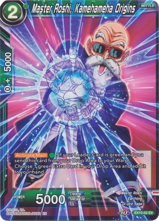 Master Roshi Kamehameha Origins EX10 02 Expansion Rare Master Roshi Kamehameha Origins EX10 02 Expansion Rare