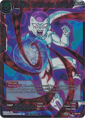 Frieza Everlasting Emperor P 188 Foil Promo Dragon Ball Super Tournament Promos Frieza Everlasting Emperor P 188 Foil Promo Dragon Ball Super Tournament Promos