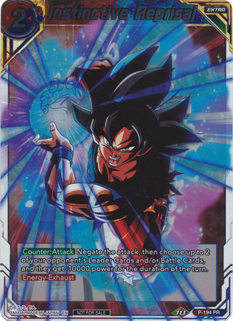 Instinctive Reprisal P 194 Foil Promo Dragon Ball Super Tournament Promos Instinctive Reprisal P 194 Foil Promo Dragon Ball Super Tournament Promos