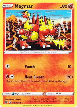 Magmar 029 192 Common Sword Shield Rebel Clash Singles Magmar 029 192 Common Sword Shield Rebel Clash Singles