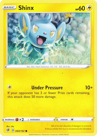 Shinx 060 192 Common Sword Shield Rebel Clash Singles Shinx 060 192 Common Sword Shield Rebel Clash Singles