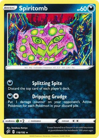 Spiritomb - 103/198 - Rare - Reverse Holo - Pokemon Singles