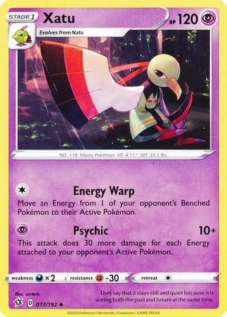 Xatu 077 192 Uncommon Sword Shield Rebel Clash Singles Xatu 077 192 Uncommon Sword Shield Rebel Clash Singles