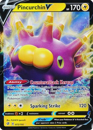 Pincurchin 77/202 NM in Portuguese Sword & Shield Pokémon TCG