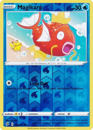 Magikarp 039 192 Common Reverse Holo Sword Shield Rebel Clash Reverse Holo Singles Magikarp 039 192 Common Reverse Holo Sword Shield Rebel Clash Reverse Holo Singles