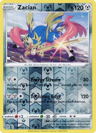 Zacian Theme Deck (Rebel Clash) - Pokemon TCGL Codes