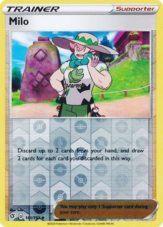161/192 Milo Uncommon Trainer Card Pokemon TCG Sword & Shield Rebel Clash SWSH02 