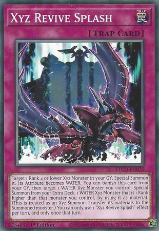 Xyz Revive Splash ETCO EN075 Common 1st Edition Eternity Code 1st Edition Singles Xyz Revive Splash ETCO EN075 Common 1st Edition Eternity Code 1st Edition Singles