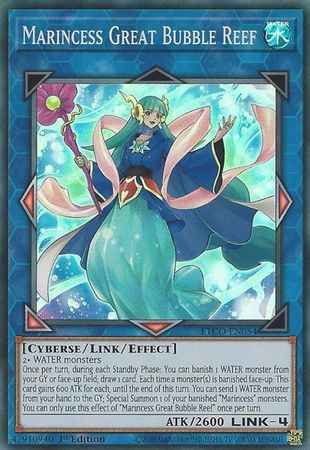 Marincess Great Bubble Reef ETCO EN054 Super Rare 1st Edition Marincess Great Bubble Reef ETCO EN054 Super Rare 1st Edition