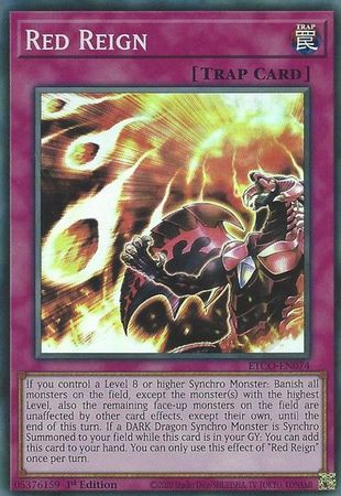 Red Reign ETCO EN074 Super Rare 1st Edition Eternity Code 1st Edition Singles Red Reign ETCO EN074 Super Rare 1st Edition Eternity Code 1st Edition Singles
