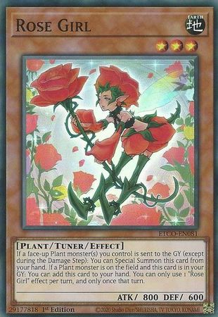 Rose Girl ETCO EN081 Super Rare 1st Edition Rose Girl ETCO EN081 Super Rare 1st Edition