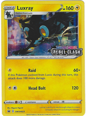 Luxray SWSH023 Pre Release Promo Pokemon Sword Shield Promos Luxray SWSH023 Pre Release Promo Pokemon Sword Shield Promos
