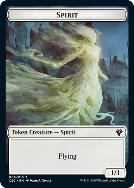 Spirit Token 006 019 C20 Commander 2020 Singles Spirit Token 006 019 C20 Commander 2020 Singles