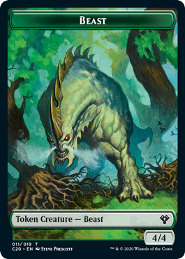 Beast Token 011/019 - Commander 2020 - Magic | TrollAndToad