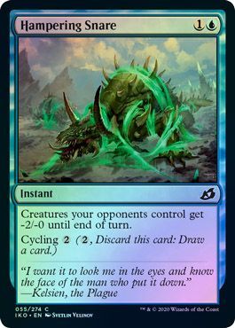 Hampering Snare 055 274 Foil Ikoria Lair of Behemoths Foil Singles Hampering Snare 055 274 Foil Ikoria Lair of Behemoths Foil Singles