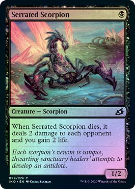Serrated Scorpion 099 274 Foil Serrated Scorpion 099 274 Foil