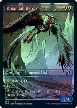 Dreamtail Heron 284 Alternate Art Showcase Foil Ikoria Lair of Behemoths Foil Singles Dreamtail Heron 284 Alternate Art Showcase Foil Ikoria Lair of Behemoths Foil Singles
