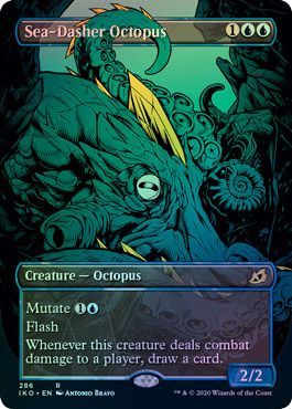 Sea Dasher Octopus 286 Alternate Art Borderless Showcase Foil Ikoria Lair of Behemoths Foil Singles Sea Dasher Octopus 286 Alternate Art Borderless Showcase Foil Ikoria Lair of Behemoths Foil Singles